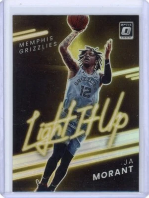 Ja Morant 2021-22 Donruss Optic Holo Silver Prizm Light It Up #6 Grizzlies - Image 1 of 2