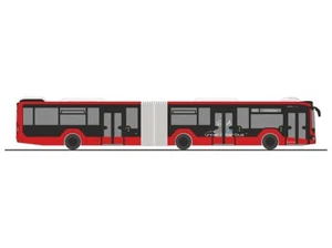 Rietze 75854 - 1/87 Man Lione ´ S City 18 ´ 18 il Nostro Rosso Bus Ueckermünde - - Foto 1 di 1