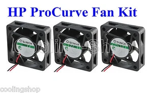 Quiet! HP ProCurve 2424M FAN KIT (3 new Sunon MagLev fans) - Picture 1 of 4