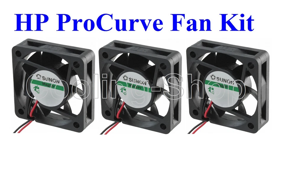 Quiet! HP ProCurve 2424M FAN KIT (3 new Sunon MagLev fans) - Image 1 of 4