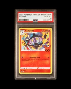 Pokemon LOR 025/196 - Stamped 2023 Trick Or Trade Lampent - PSA 10 - Pop 12 - Bild 1 von 3