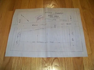 1872 Map Plainfield NJ Evan Jones J. R. Dunham James S. Vosseller Sauerwein - Picture 1 of 2