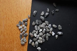Großhandel grau roh ungeschliffen grobe lose Diamantspäne ungebohrt 1-2 mm 2 ... - Bild 1 von 5