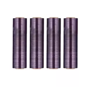 4 Rollen Dunkellila 18 Zoll x 1000 Fuß 100 Stärke Guss Hand Palette Stretchfolie - Bild 1 von 6