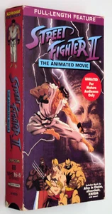 STREET FIGHTER II THE ANIMATED MOVIE VHS Unrated1994 CAPCOM Ryu Chun Li vs Bison - Picture 1 of 4
