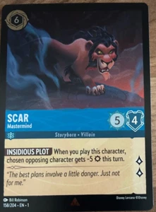 DISNEY LORCANA TCG DAS ERSTE KAPITEL FOLIE SELTENE KARTENNARBE - MASTERMIND - Bild 1 von 1