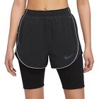 Nike Ladie's Dri-FIT Run Division  2-in-1 Running Shorts New DQ5935 New Size S