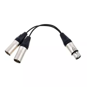 Professional Microphone Split Y Cable with Male Female XLR connectors 5m - Picture 1 of 1