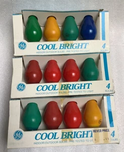 GE Cool Bright C7 CB Replacement Bulbs 12 Assorted Colors - Picture 1 of 2