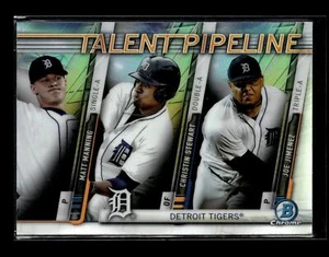 2017 Bowman Chrome Talent Pipeline Matt Manning Christin Stewart Joe Jimenez - Picture 1 of 2