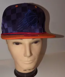 Mitchell & Ness Phoenix Suns Snapback Cap Hat  NBA Purple & Orange Checkered 5E - Picture 1 of 12