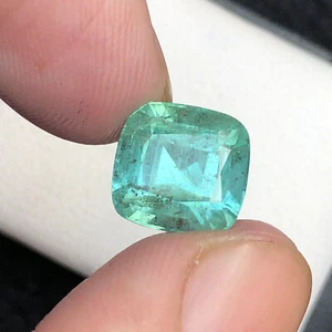 Pietra preziosa sfusa tormalina colore schiuma di mare afgana taglio sfaccettato naturale 4,9 CT - Foto 1 di 10