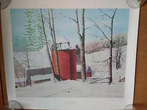 TRAVEL POSTER (20XX)  SILOS IN WINTER (Marlborough MA) Mae Beck (Thomas Todd C - Picture 1 of 1