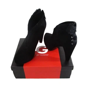 Nuevo en caja Botines al tobillo de tacón alto de gamuza sintética G by Guess Tarrah para mujer 11 negros Precio de venta sugerido por el fabricante 80 USD - Imagen 1 de 4