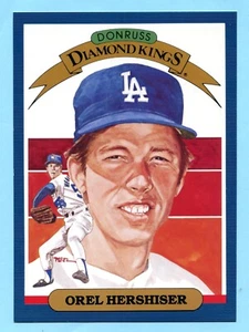 1986 Donruss Giant Diamond Kings # 18 Orel Hershiser -- Los Angeles Dodgers - Picture 1 of 1