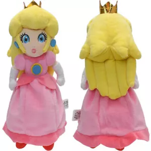 Super Mario Bros Princess Peach Plush Doll Stuffed Animal Toy Kids Xmas Gifts\ - Picture 1 of 5