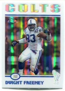 DWIGHT FREENEY 2004 Topps Chrome Football REFRACTOR Colts #17 QTY  - Picture 1 of 2