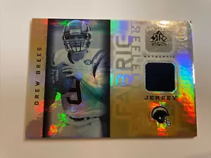 Drew Brees 2005 Upper Deck Fabric Reflections FR-DB /25 Jersey Patch Card - Picture 1 of 10