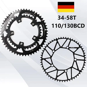 Plato de bicicleta de carretera 110BCD 34 36 39 50 52 53T adecuado para juego de bielas Shimano - Imagen 1 de 14