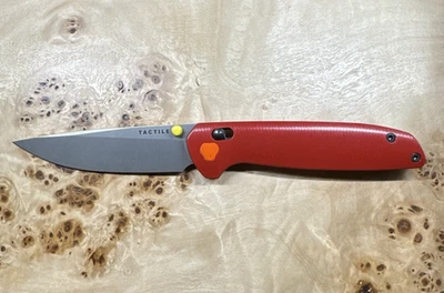 Tactile Knife Co Ember Maverick Knife CPM MagnaCut Seasonal Ember Titanium - Image 1 of 4