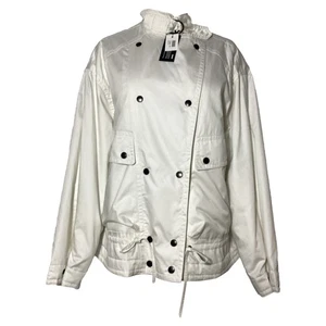 Isabel Marant Fadili Jacket In White Cotton Women Ecru Size 38 - Picture 1 of 9