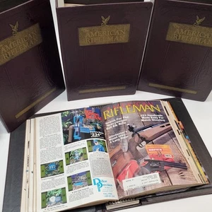Lot of 47 American Rifleman Magazines 1981, 1982, 1984, 1986 in 4 Binders - Picture 1 of 10