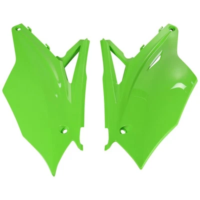 Paneles laterales UFO verdes para Kawasaki KX450F 2016-2018 Foto 1 de 2