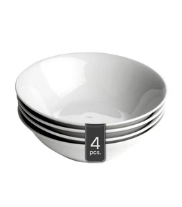 Schüssel 4er Set Schale Obstschale Schüssel-Set Porzellan weiß Ø 18 cm - Bild 1 von 3