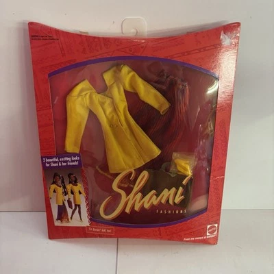 Boneca Barbie Shani AA vintage pacote de moda vestido amarelo multicolorido maxi saia NRFP - Imagem 1 de 2