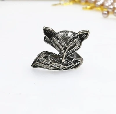 Men's Cool Handmade Nepal Silver Carving Fox Ring Size US 7-8 = UK P - Image 1 of 4