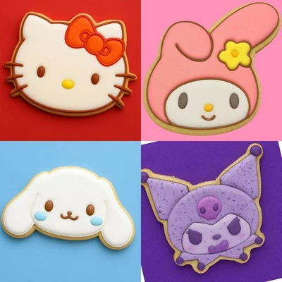 Hello Kitty Cinnamoroll My Melody Kuromi Gesicht Sandwich Ausstecher - Bild 1 von 4