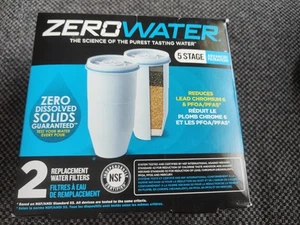 Zerowater Replacement Water Filter Cartridges, 5 Stage Filtration System 2 Pack - Picture 1 of 2