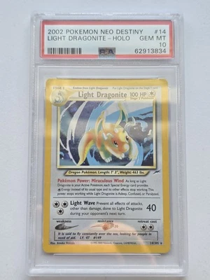 Pokemon Light Dragonite Holo - Neo Destiny - 14/105 - Psa 10 - Image 1 of 2