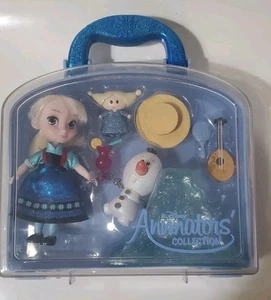 Disney Store Animators Collection Set Frozen Elsa Mini Doll Playset Complete EUC - Picture 1 of 5