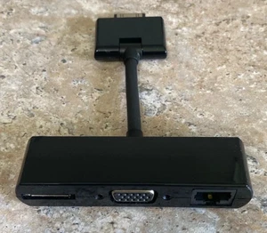 Adattatore Multiporta Dock 30 Pin Samsung Galaxy Tab Vintage Ricarica Ethernet VGA - Foto 1 di 8