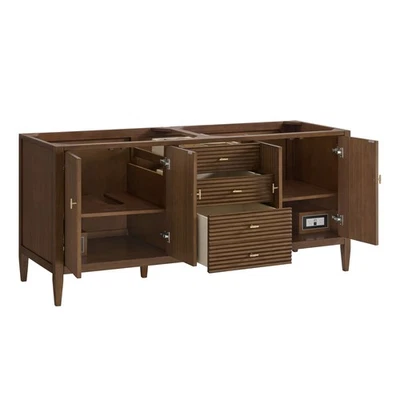 Tocador James Martin 485-V72 Myrrin 72" doble lavabo madera - mediados de siglo Foto 1 de 4