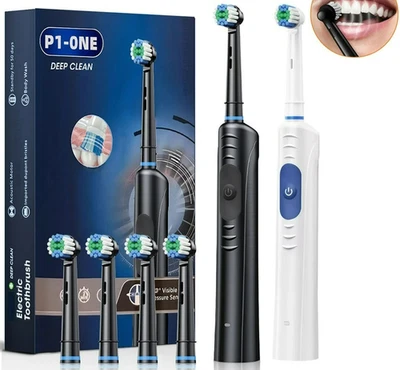 SPAZZOLINO ELETTRICO PROFESSIONALE RICARICABILE CON 4 8 TESTINE 6500 VIBRAZIONI - Immagine 1 di 4