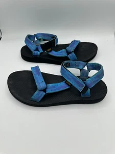 Sandali donna Teva originali universali tie-dye in sorbetto blu taglia 9 - Foto 1 di 6