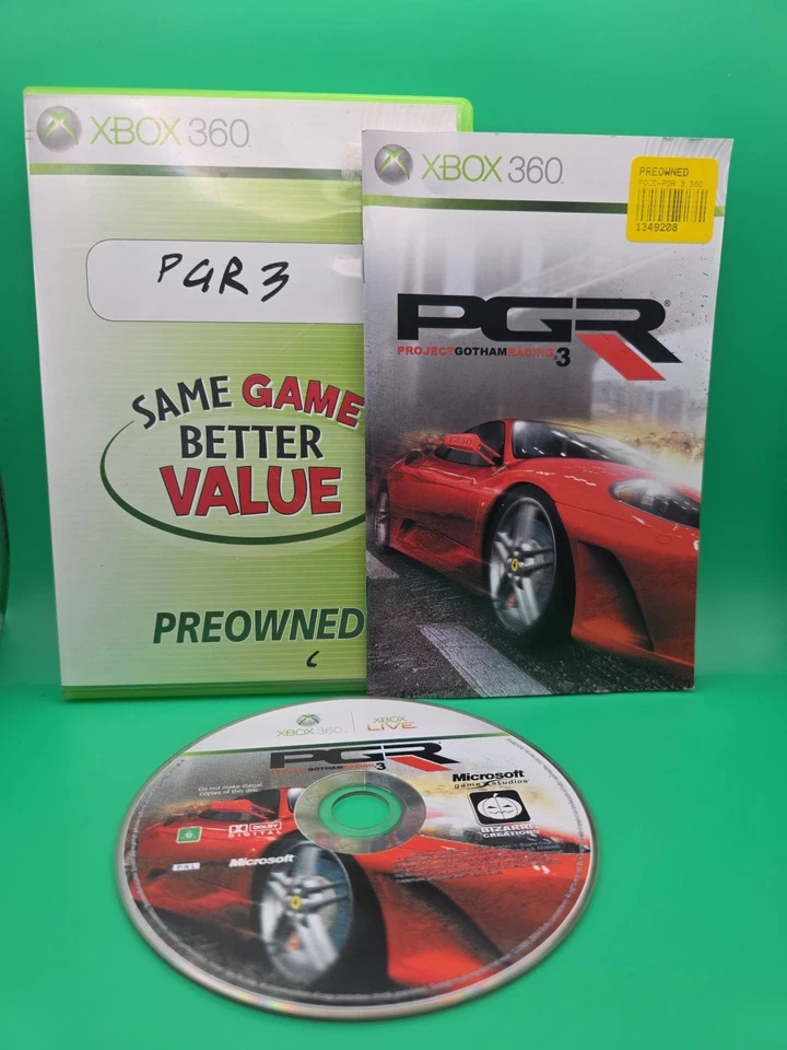 XBOX 360: PGR3 Project Gotham Racing 3 ' W Manual - Image 1 of 3