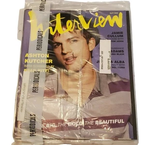 NEW Interview Magazine Ashton Kutcher April 2005 Factory Sealed - Picture 1 of 5