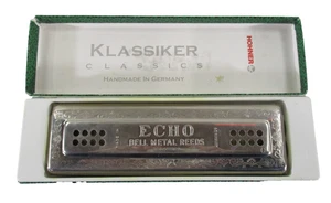 Vintage M. Hohner Echo Harp Tremolo Harmonica C & G Keys Klassiker Classics VGC - Picture 1 of 22