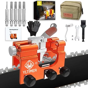 Kettensägenschärfgerät, tragbares Kettensägenschärfvorrichtungsset, Handkurbelkette... - Bild 1 von 7