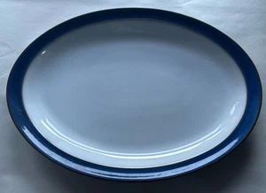 Denby Imperial Blue Oval Teller/Servierplatte 13 Zoll Top - Bild 1 von 4