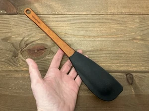 Spatola grande serie silicone epicureo - manico composito naturale con testa nera - Foto 1 di 15