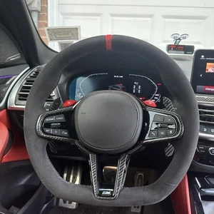 Alcantara Carbon Fiber Steering Wheel for BMW G20X3 M4 G80 G82 X5M G15 M340i G22 - Bild 1 von 8
