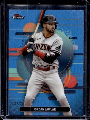 2025 Finest Jordan Lawlar Uncommon Sky Blue Refractor #237/250 Diamondbacks - Image 1 of 2