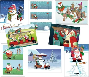 Stonehouse Collection Box Set Golf Weihnachtskarten 49-teiliges Set, mehrfarbig  - Bild 1 von 8