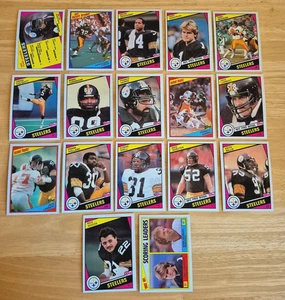 1984 84 Topps Football PITTSBURGH STEELERS Team Set 17 cards Bradshaw Lambert - Picture 1 of 5