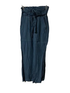 Thread + Supply Women Paperback Pants Front Tie high rise waist Wide Leg Belt - Picture 1 of 10