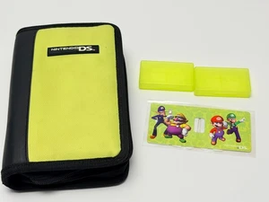 Nintendo DS Lite Case Lime Green Nylon Wario Mario Luigi & Waluigi - Picture 1 of 8